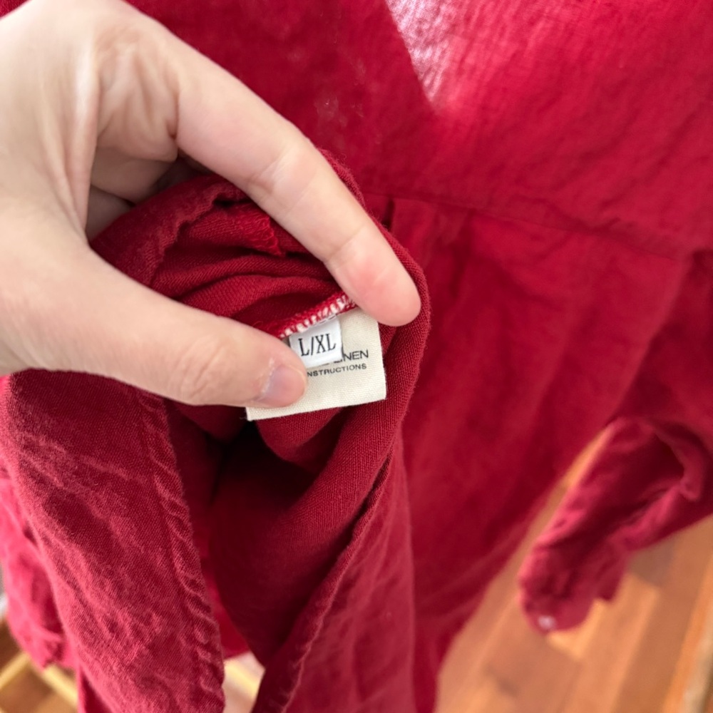 PARKE Oversized Boyfriend Linen Button Down - Picture 10 of 11